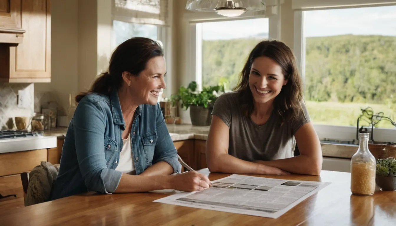A homeowner reviewing a written window quote with a local provider